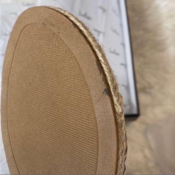 Lulu’s Koren Leopard Espadrille Slide On Sandals Size 8 - Picture 11 of 13